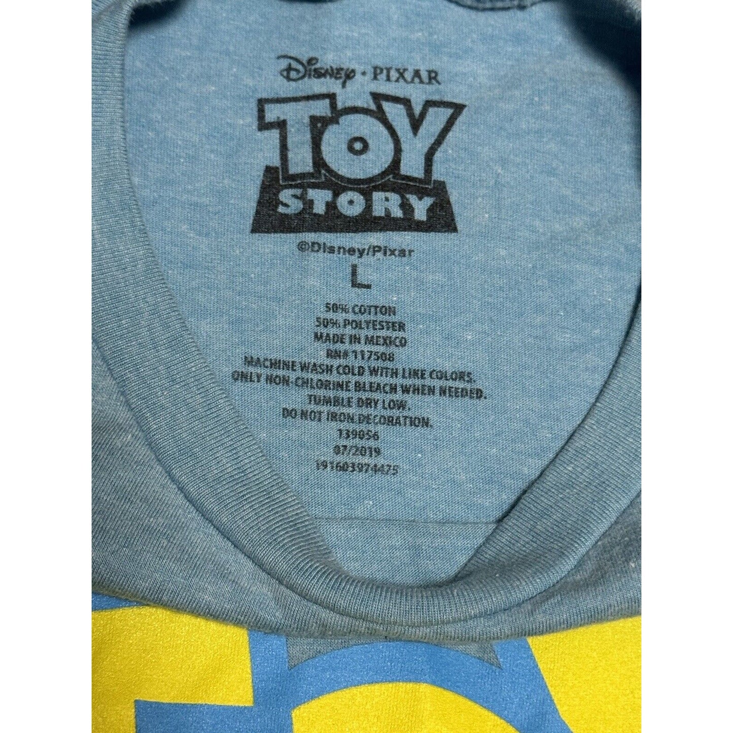 Disney Pixar Toy Story Mens Graphic T Shirt Large Woody Buzz Slinky Hamm Rex