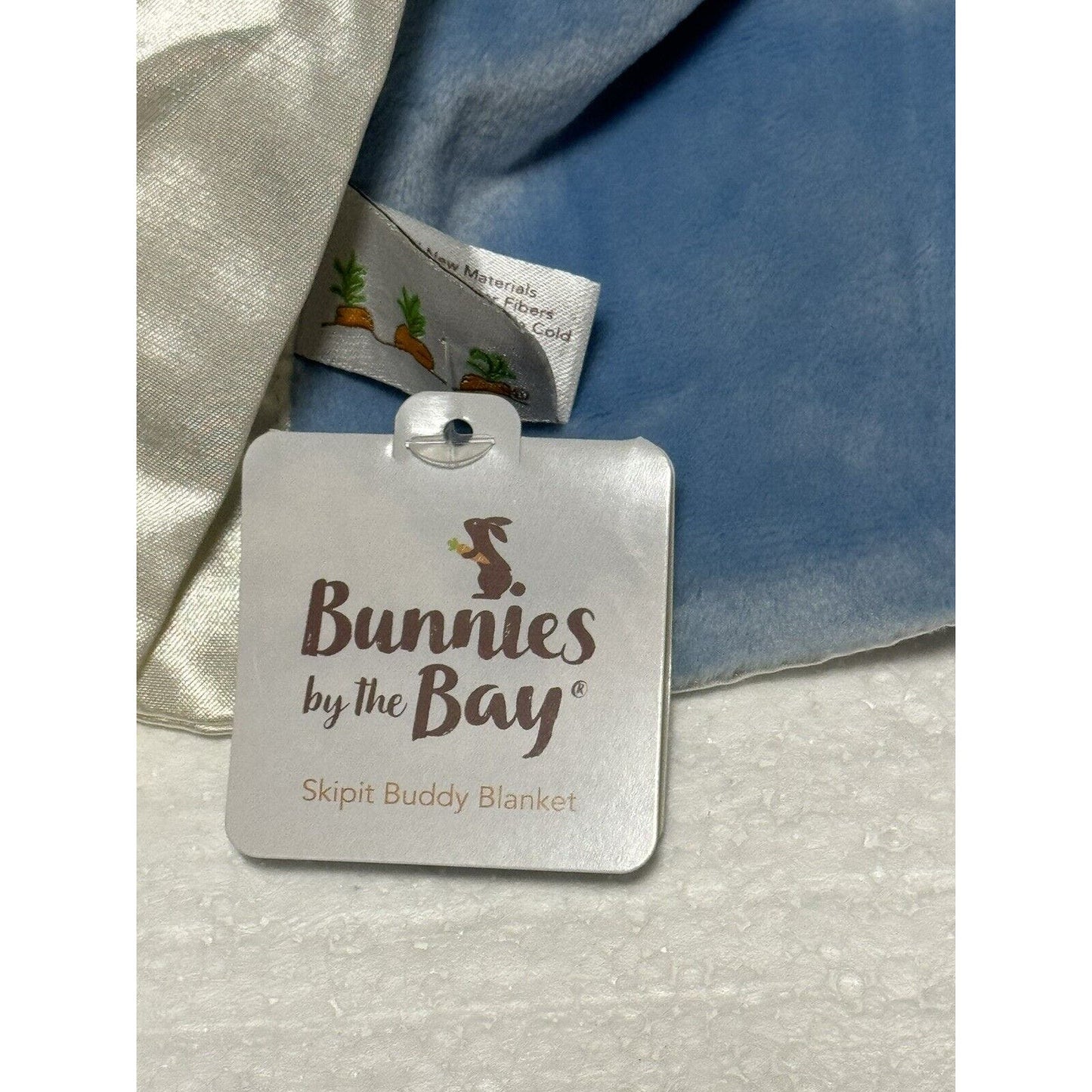 Bunnies by the Bay Lovey Puppy Dog Best Friend Skipit Blue Security Blanket
