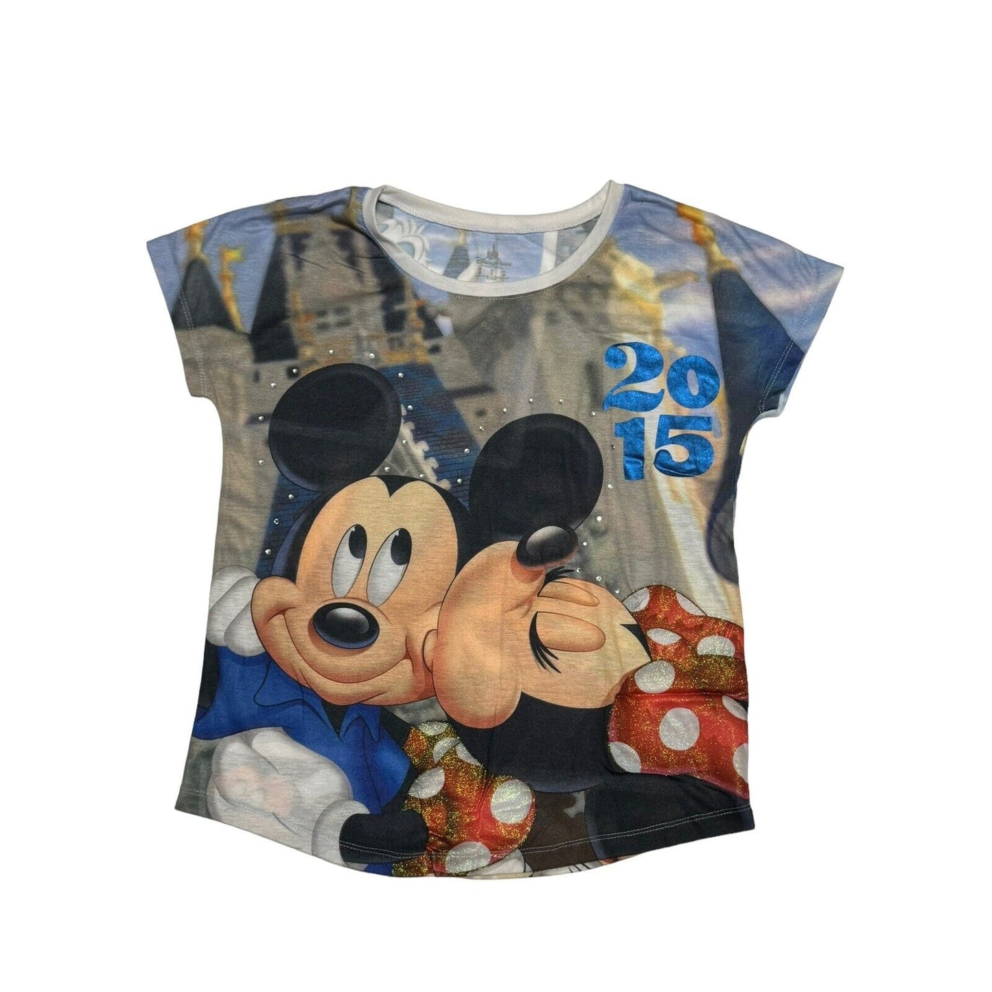 Disney Authentic Minnie Mickey Mouse & Friends Disneyland T Shirt Large