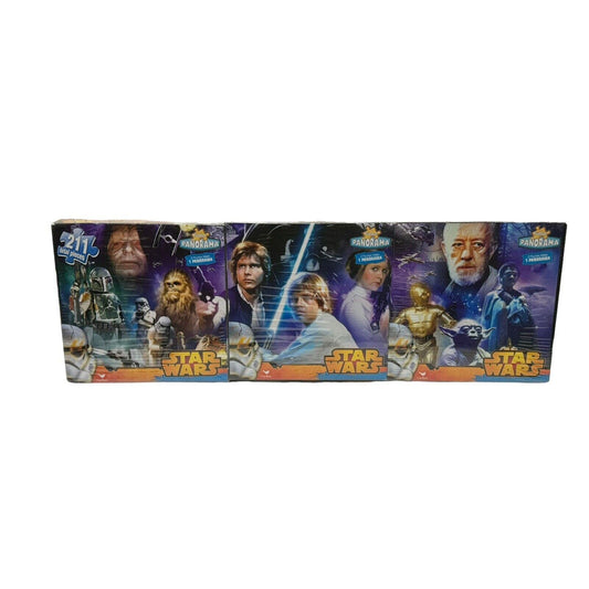 Star Wars Original Trilogy 3-in-1 Panoramic Puzzle Set (34" x 15") Sealed/New