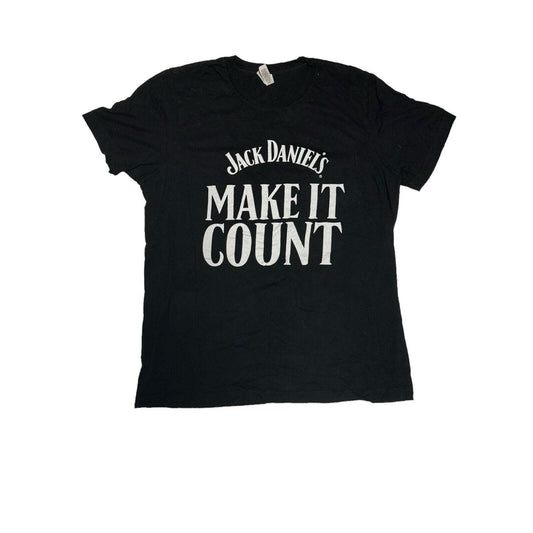 Jack Daniels Tennessee Whisky Make It Count Florida Loves JD T Shirt Large Black