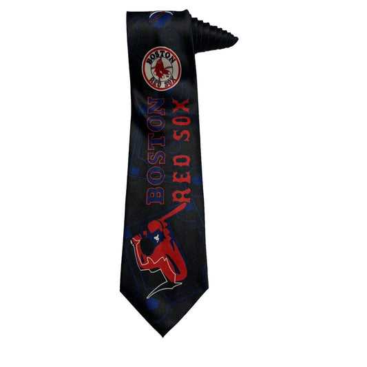 Ralph Marlin 2004 MLB Boston Red Sox Diamond Pattern Baseball Vintage Necktie