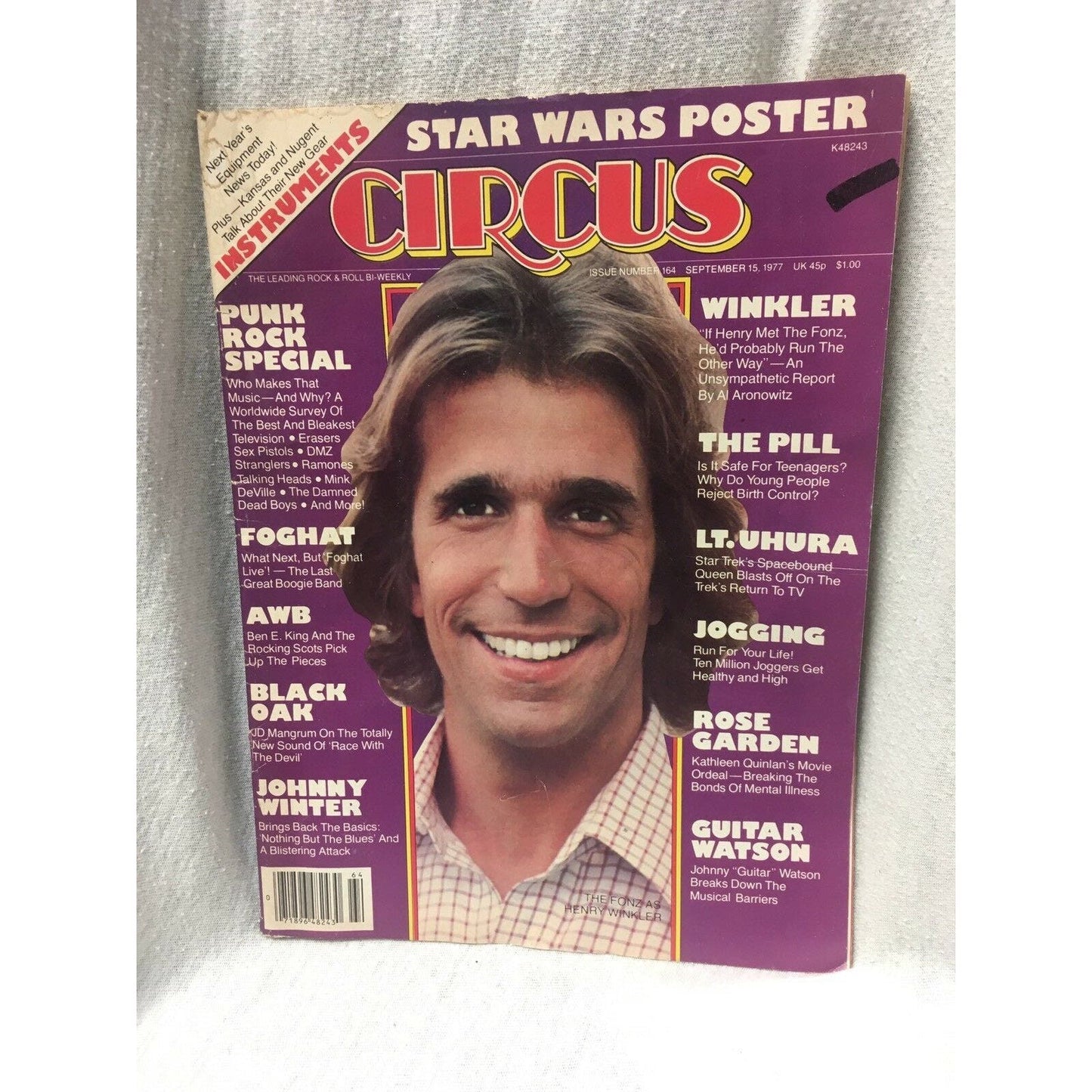 Circus Magazine September 15 1977 Henry Winkler The Fonz Vintage Star Wars