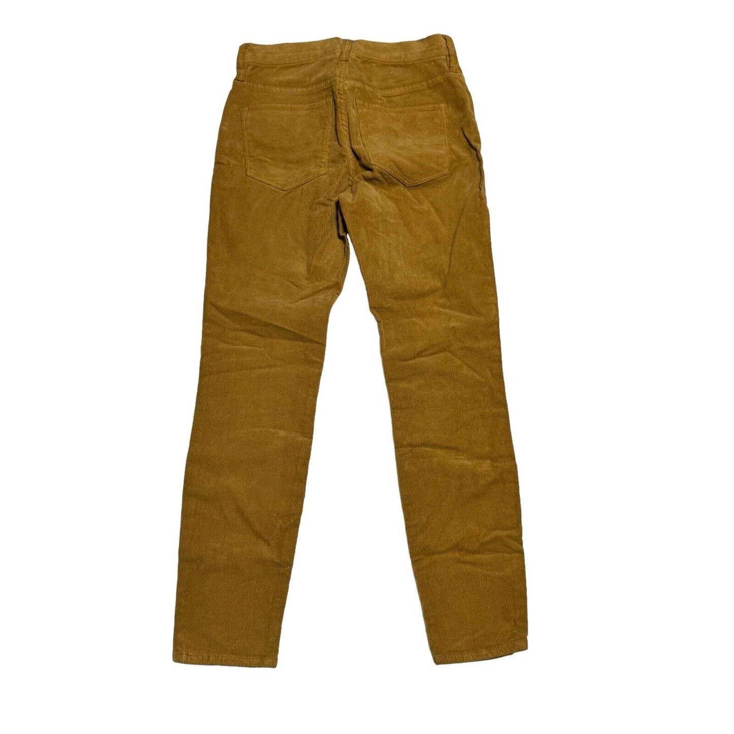 J.CREW 9" High-Rise Toothpick Corduroy Pants Size 25 Petite Skinny Mustard J7172