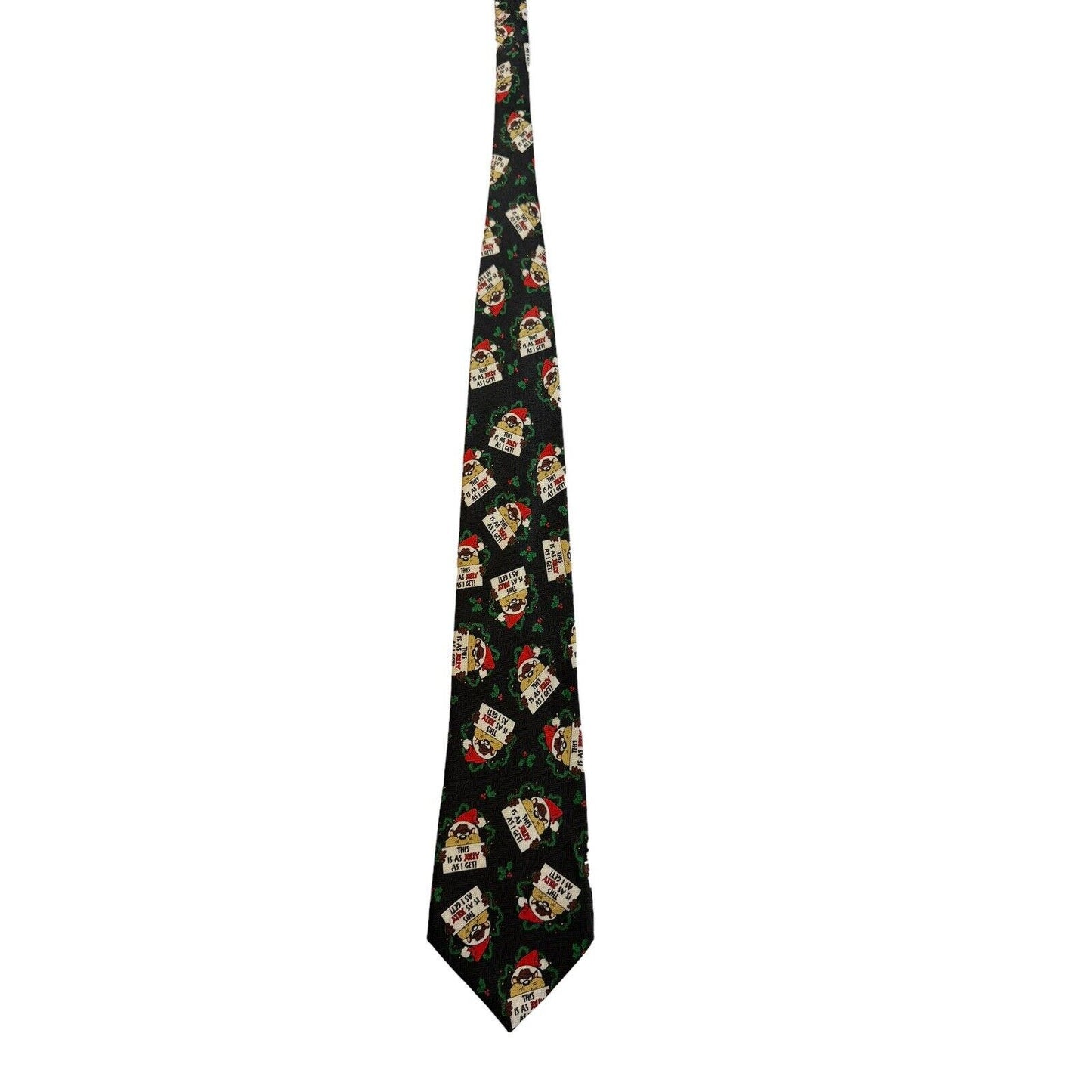 Looney Tunes Taz Tazmanian Devil This Is As Jolly As I Get Christmas Necktie