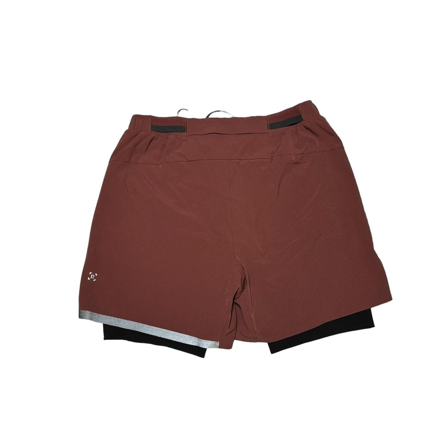 Lululemon Surge Lined Shorts For Men Size Large Maroon Red
