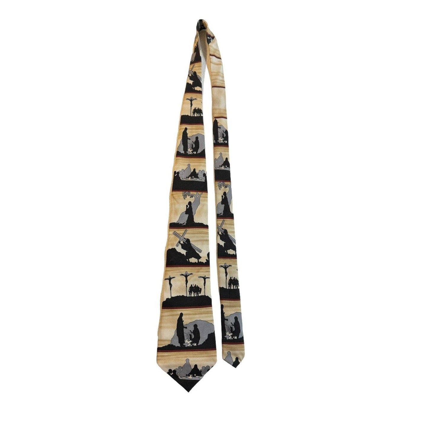 Eagle Neckwear The Story Of Crucifixion Jesus The Last Supper Religious Necktie