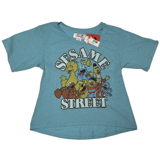 Mighty Fine Sesame Street Big Bird Elmo Bert Juniors Graphic T Shirt Large