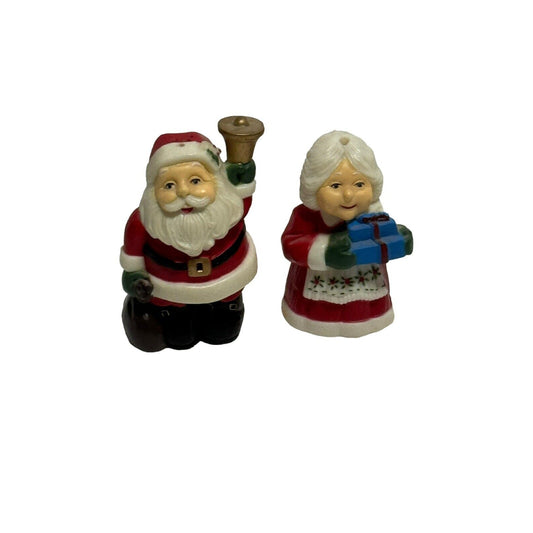 1986 McCory Santa & Mrs Claus Plastic Vintage Salt & Pepper Shakers
