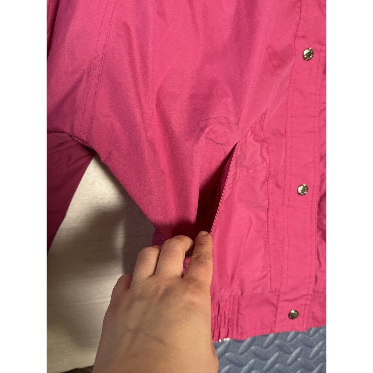 Innovations By Izzi Vintage 90s Womans Pink Windbreaker Jacket Size M Medium