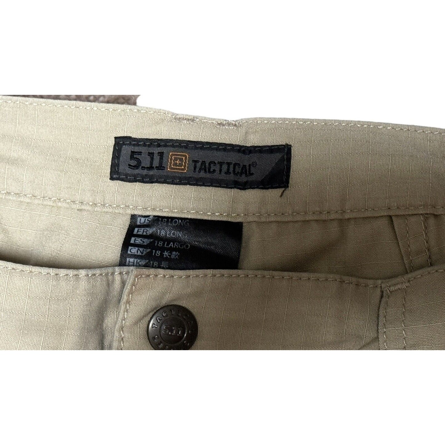 5.11 Tactical Pants Womens 18 Long Khaki Beige Taclite Pro Pant Ripstop Cargo
