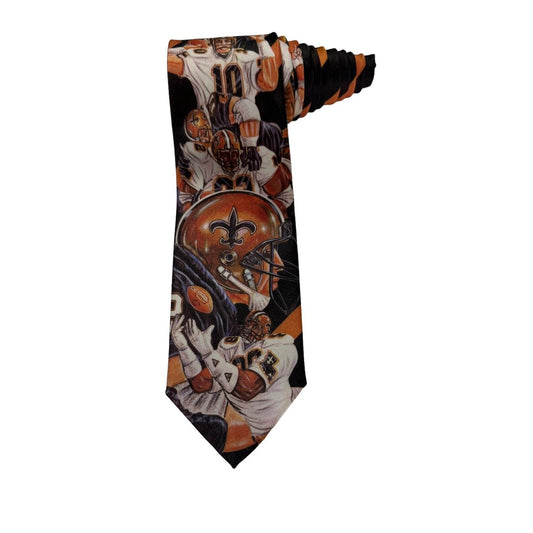 Ralph Marlin NFL New Orleans Saints Football Players Vintage Novelty Necktie