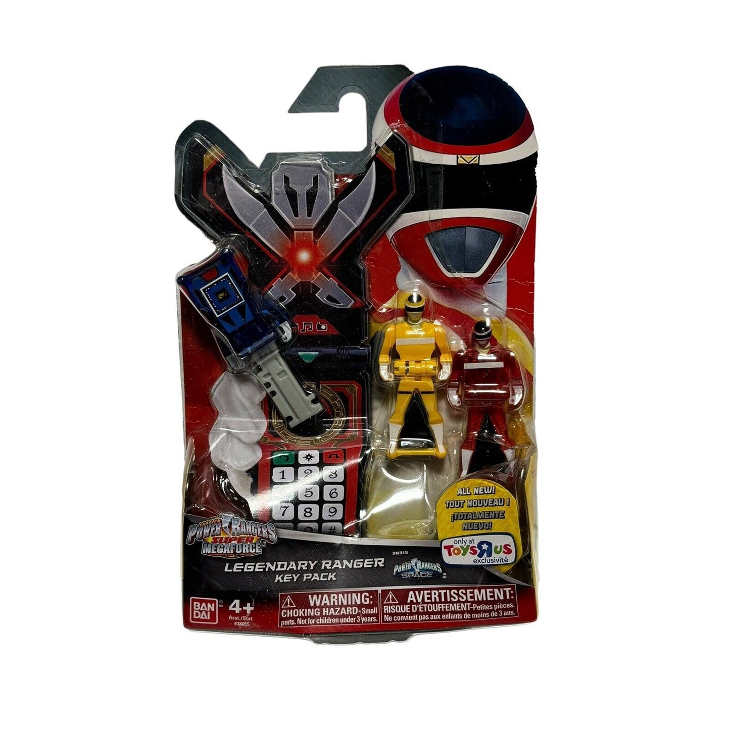 Power Rangers Super Megaforce Legendary Key Pack In Space Red Yellow Blue