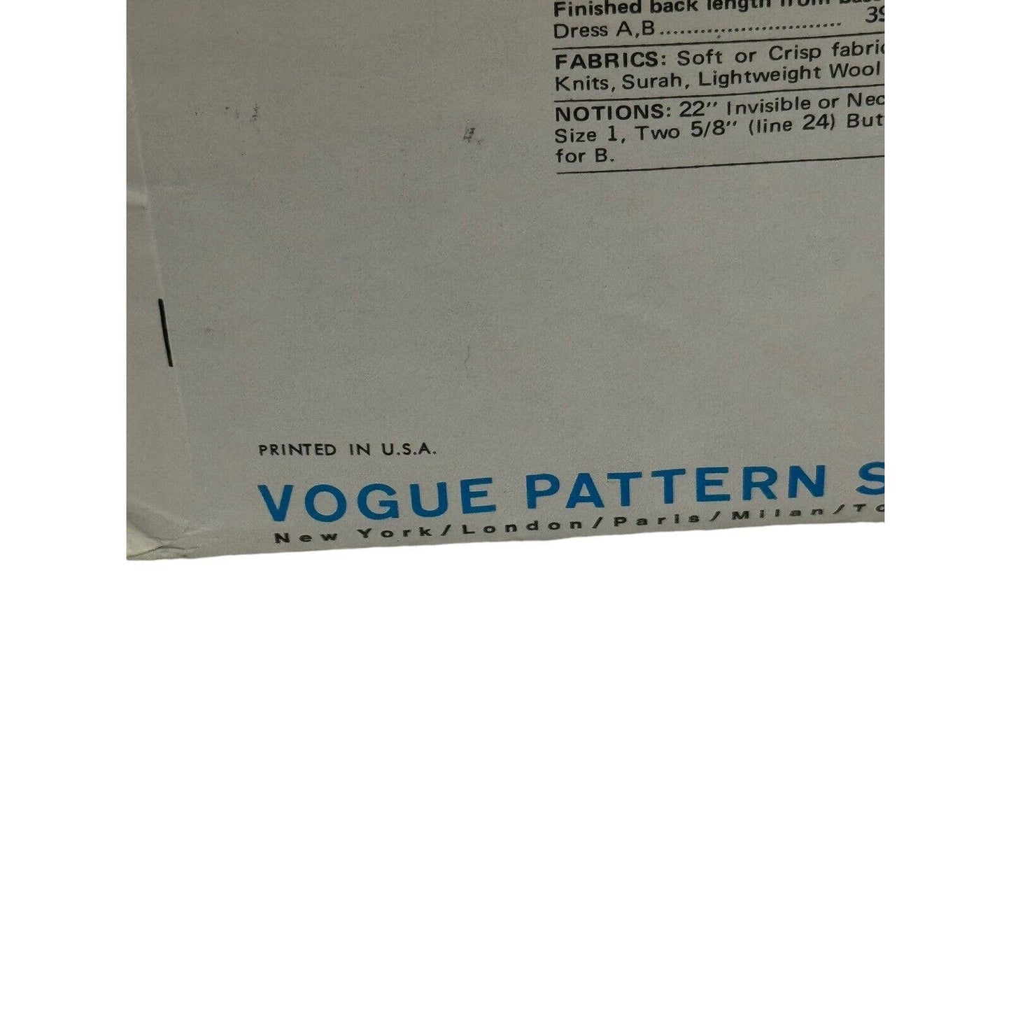 Vogue 8245 Misses Knee Length A Line Dress Sewing Pattern Size 10 Vintage 70’s