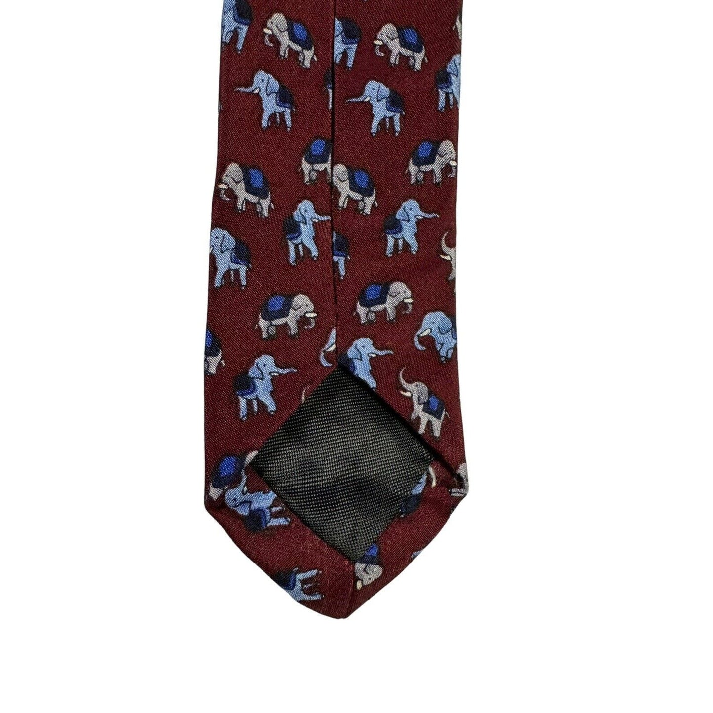 The Bombay Store Elephants 100% Silk Novelty Necktie