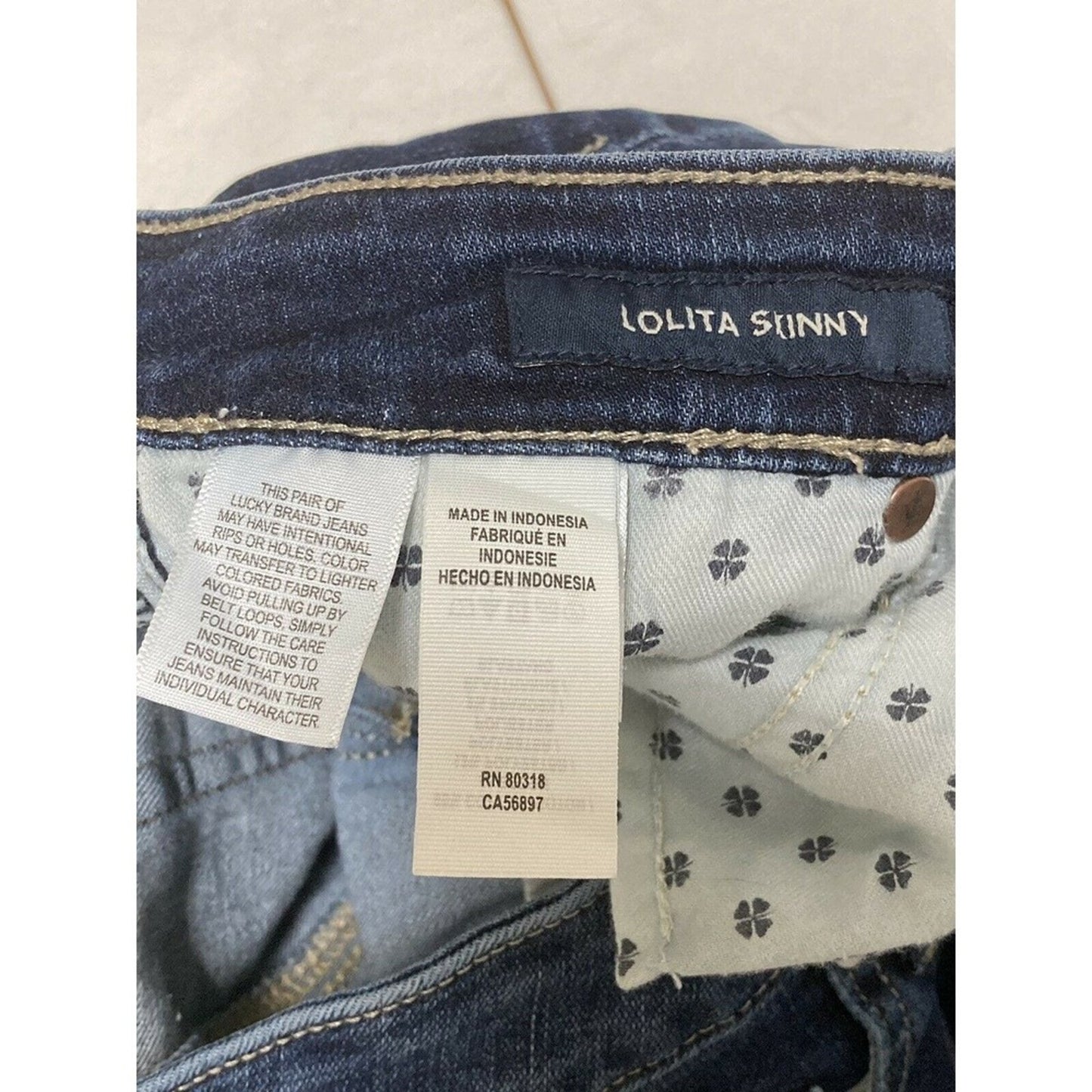 Lucky Brand Lolita Skinny Dark Wash Denim Jeans Size 4 27