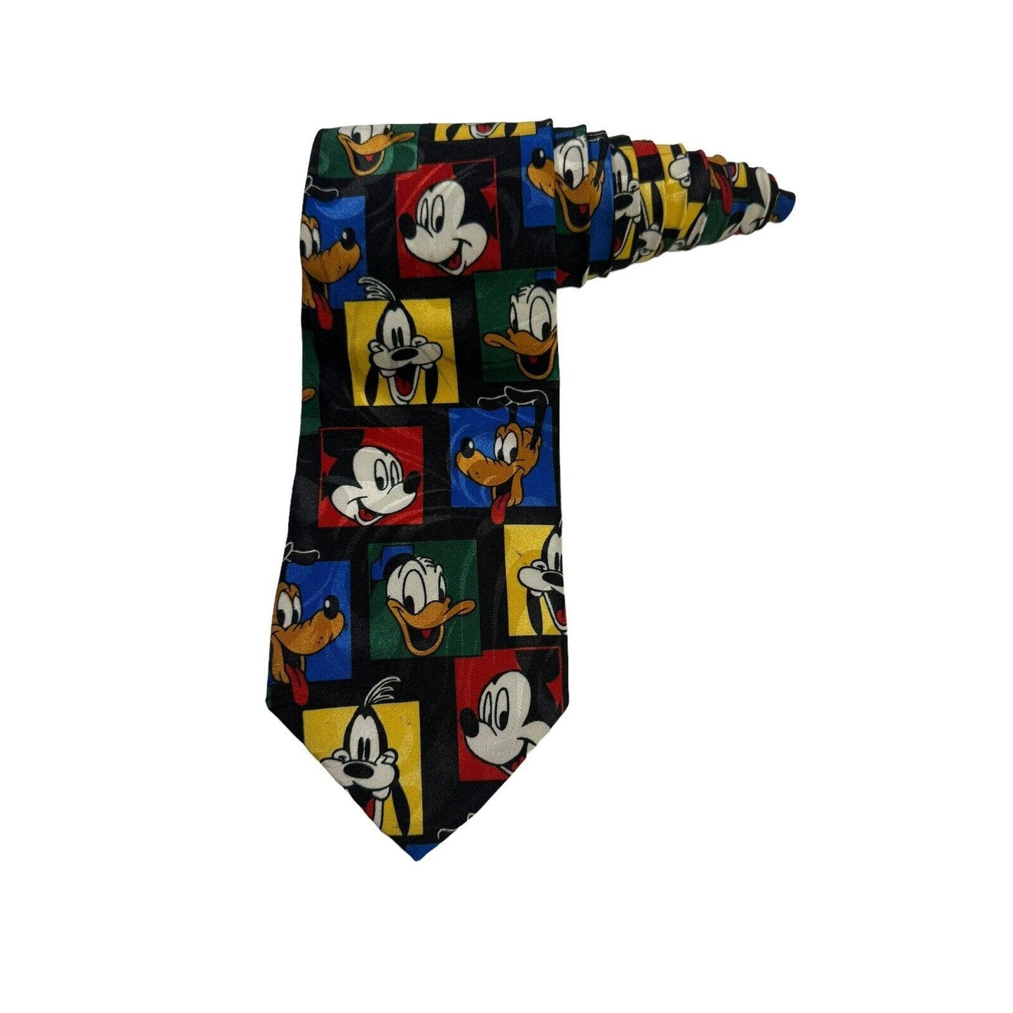 Disney Balancine Tie Works Mickey Mouse Goofy Donald Duck Pluto Necktie