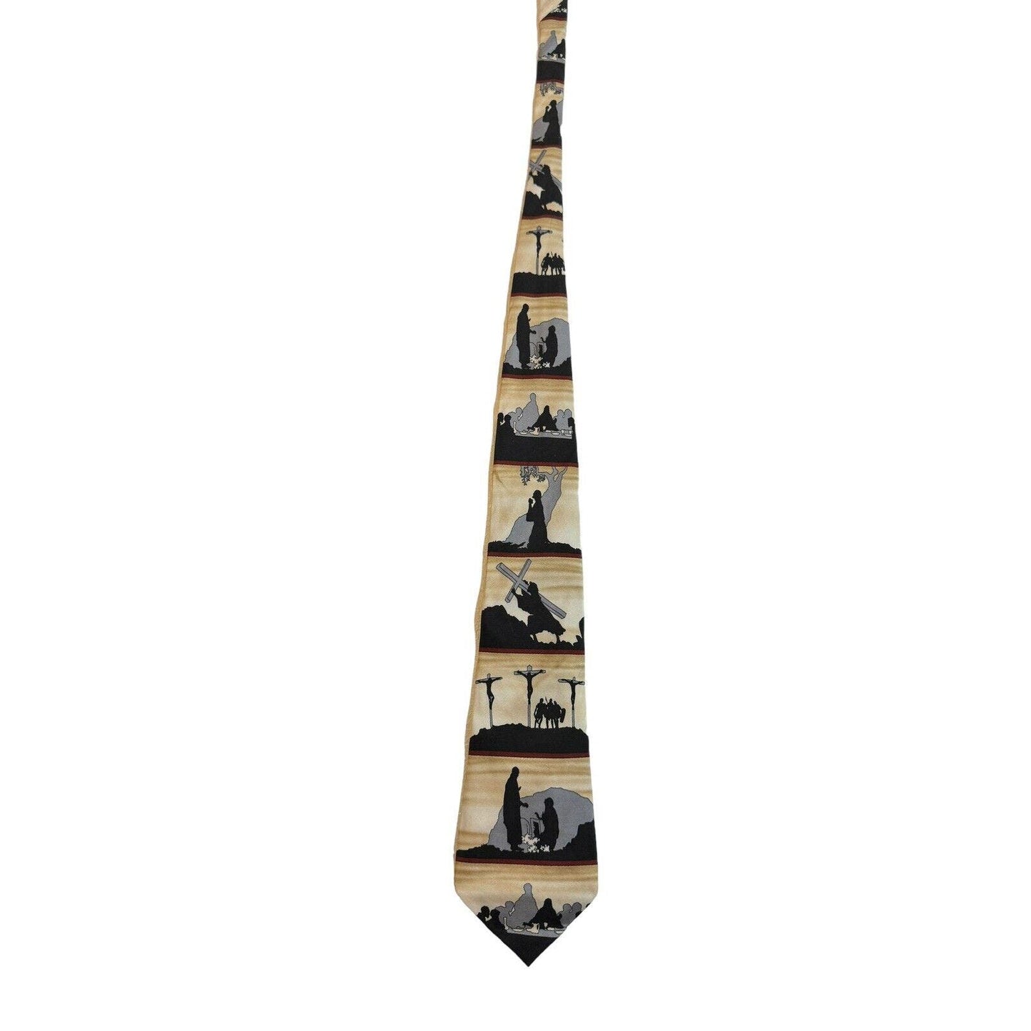 Eagle Neckwear The Story Of Crucifixion Jesus The Last Supper Religious Necktie