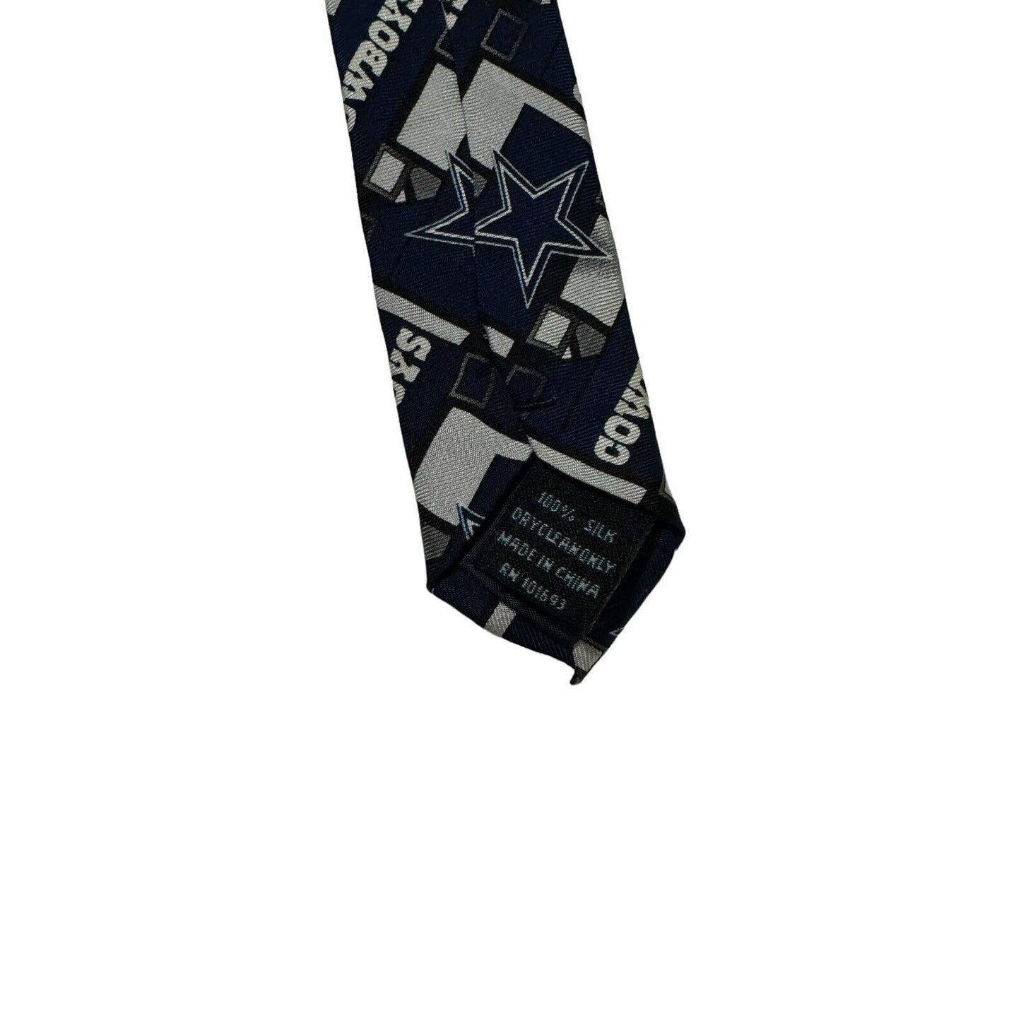 NFL Dallas Cowboys Logo Football Vintage Novelty Necktie Silk Blue White