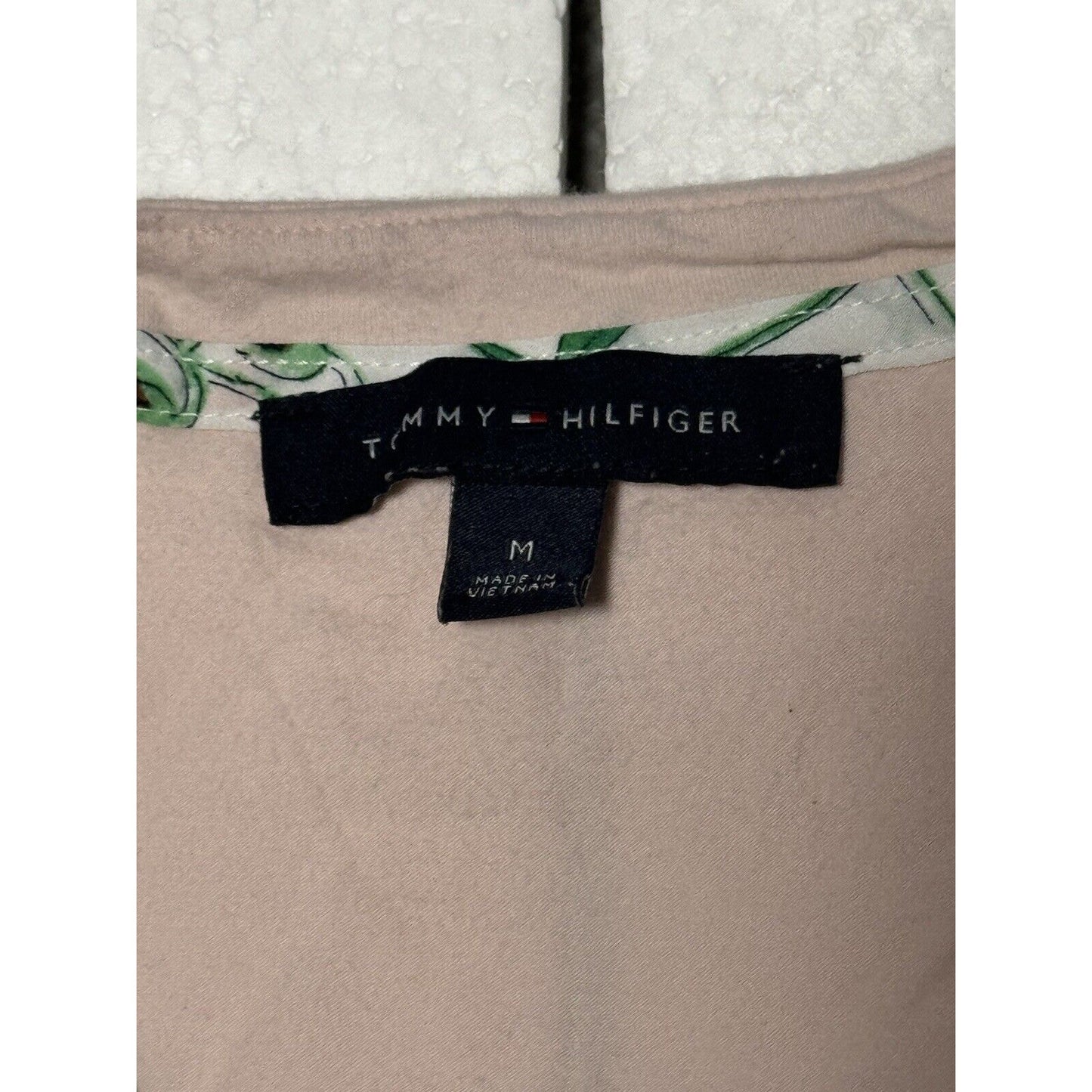 Tommy Hilfiger Floral-Print Tie-Front Top Size Medium