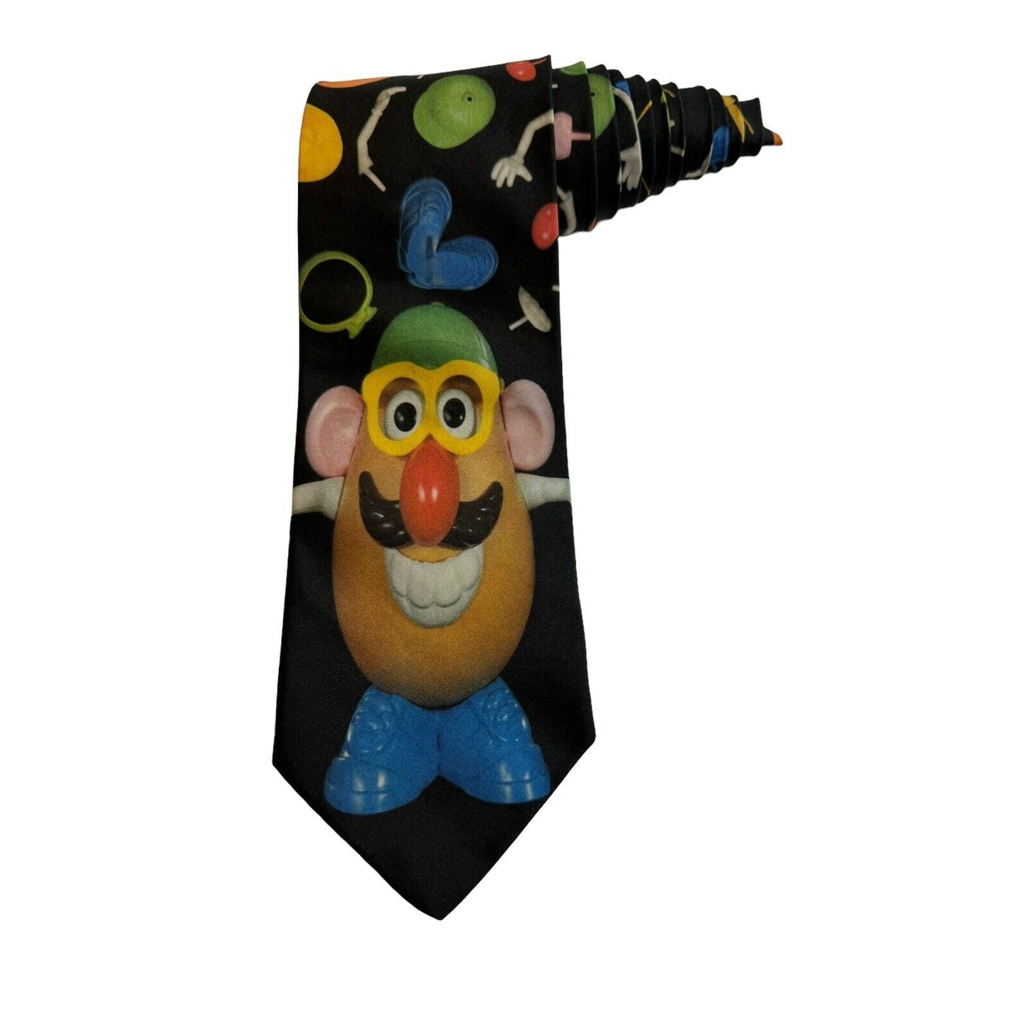 Wally Wear Ralph Marlin Mr Potato Head III 1996 Vintage Necktie Novelty