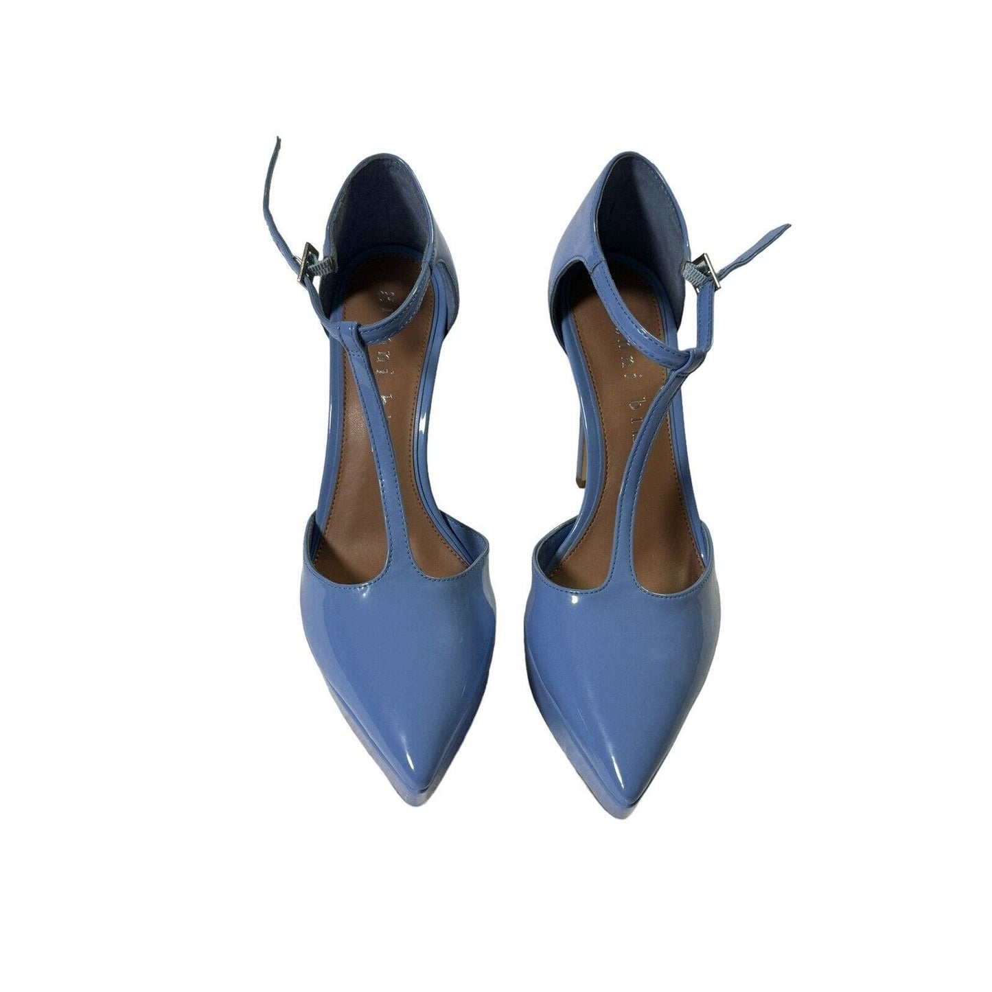 Gianni Bini Blainee Patent Platform T Strap Heels Size 8.5 M