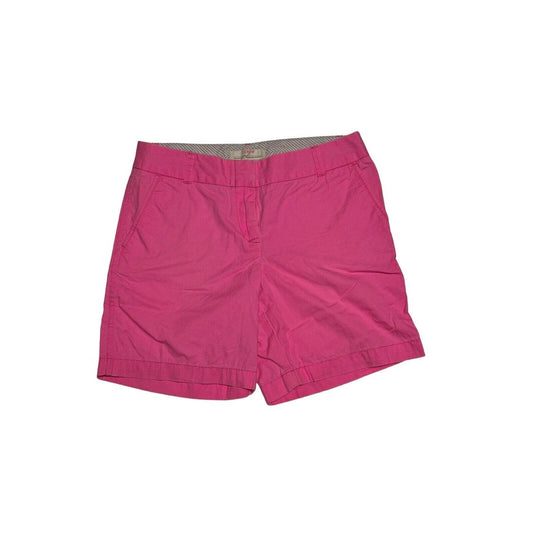 J. Crew Broken-In Chino Shorts Women's Size 4 Pink 100% Cotton Low Rise