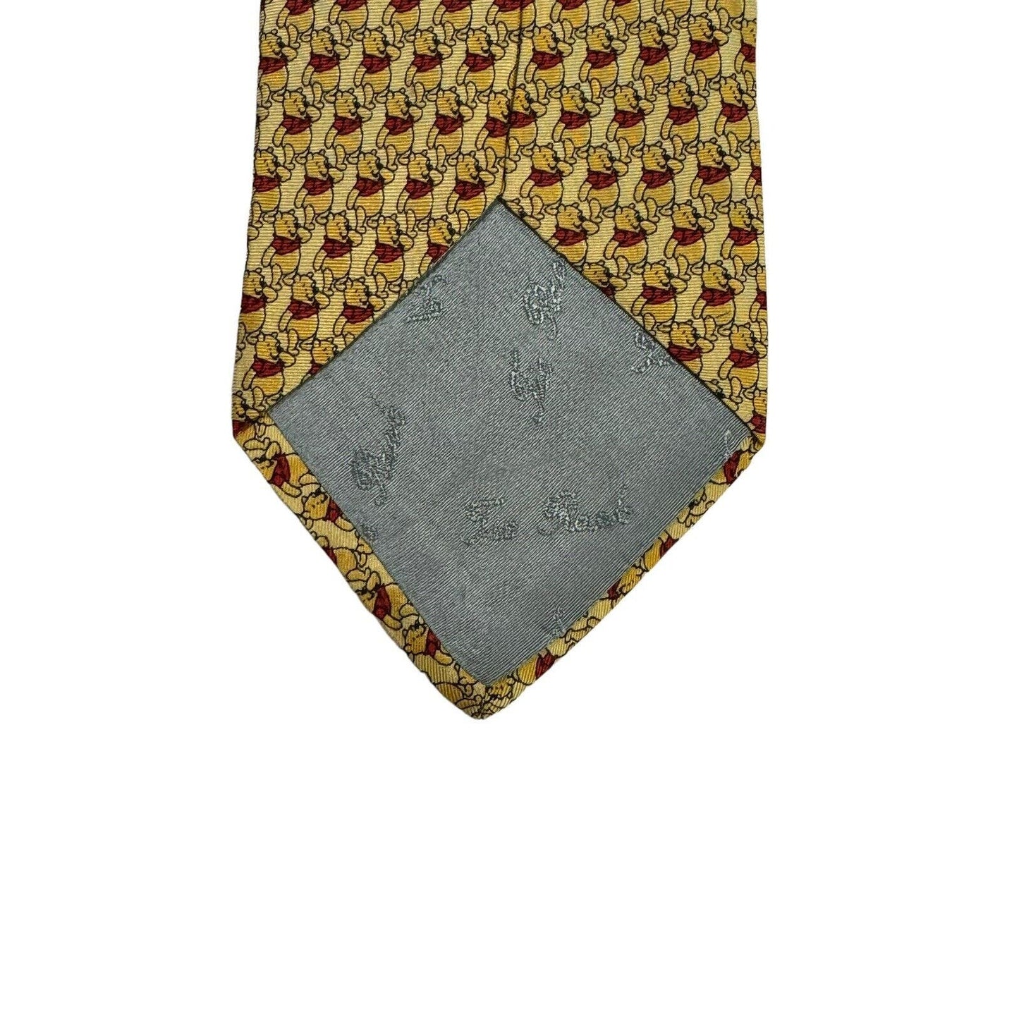 Disney Tie Rack Winnie The Pooh Pattern Cartoon Novelty Necktie Vintage Silk