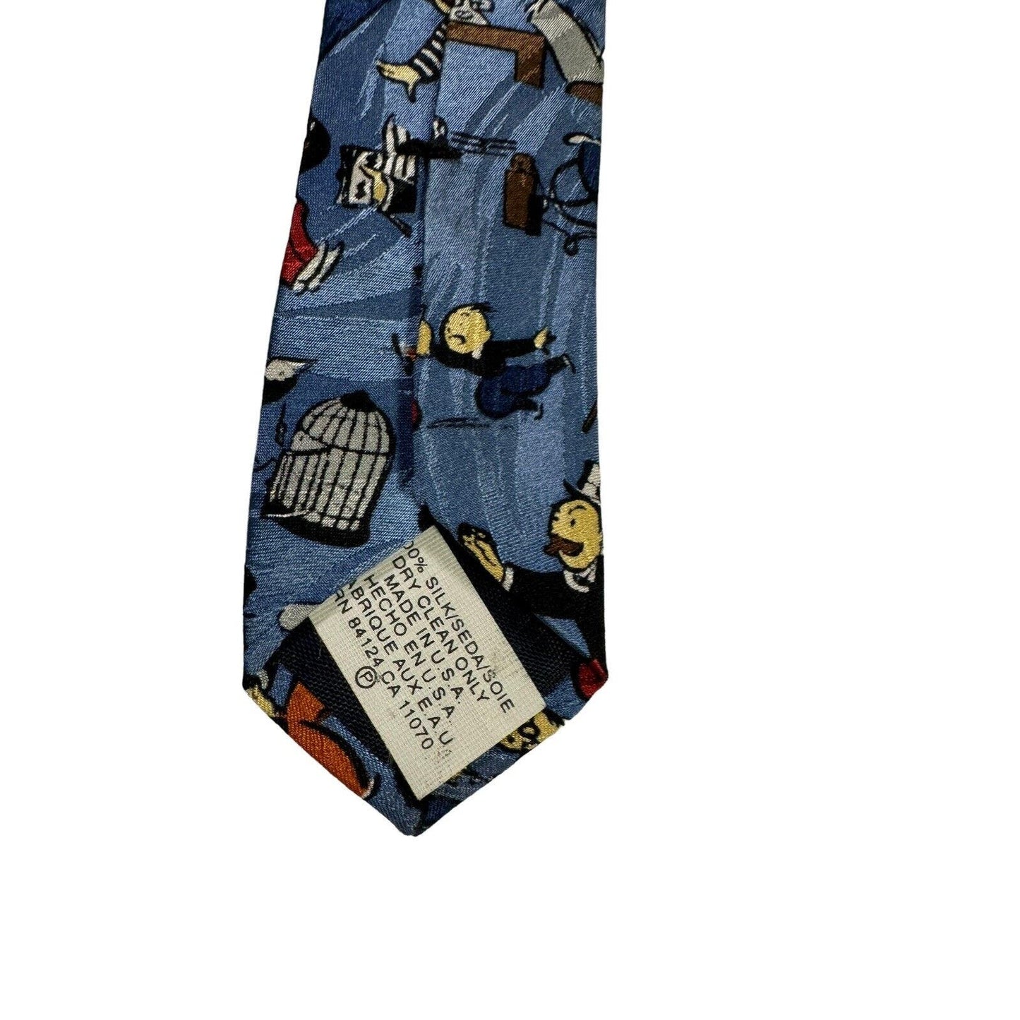 Ralph Marlin RM Style Hasbro Monopoly Man Rich Uncle Penny bags Vintage Necktie