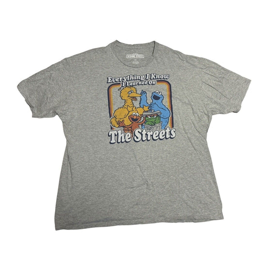 Mad Engine Sesame Street Everything I Learned On The Street Mens T Shirt 2X