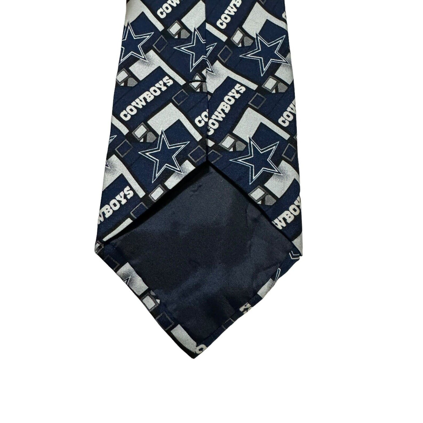 NFL Dallas Cowboys Logo Football Vintage Novelty Necktie Silk Blue White