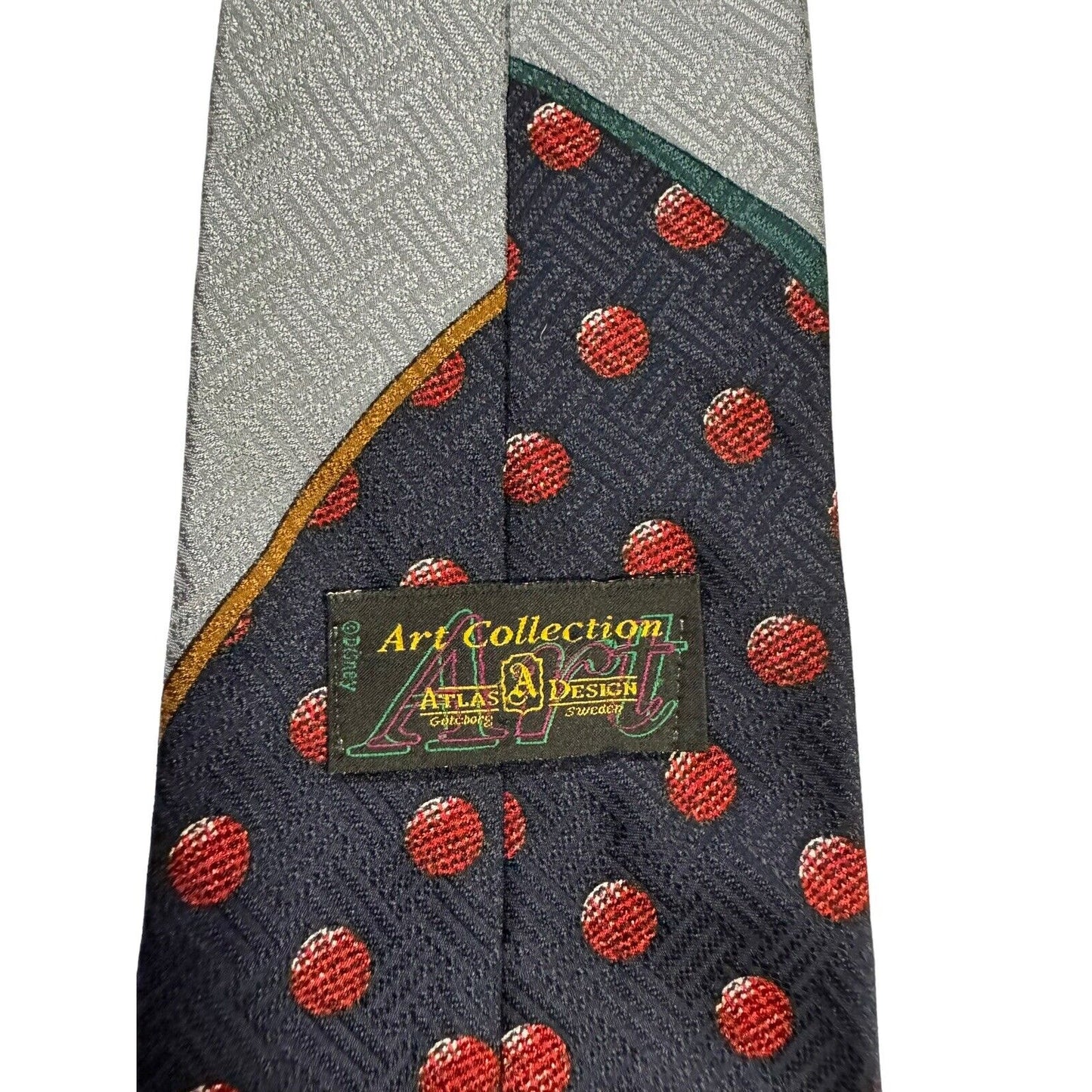 Disney Atlas Designs Art Collection Goofy Golfing Silk Necktie Novelty Vintage