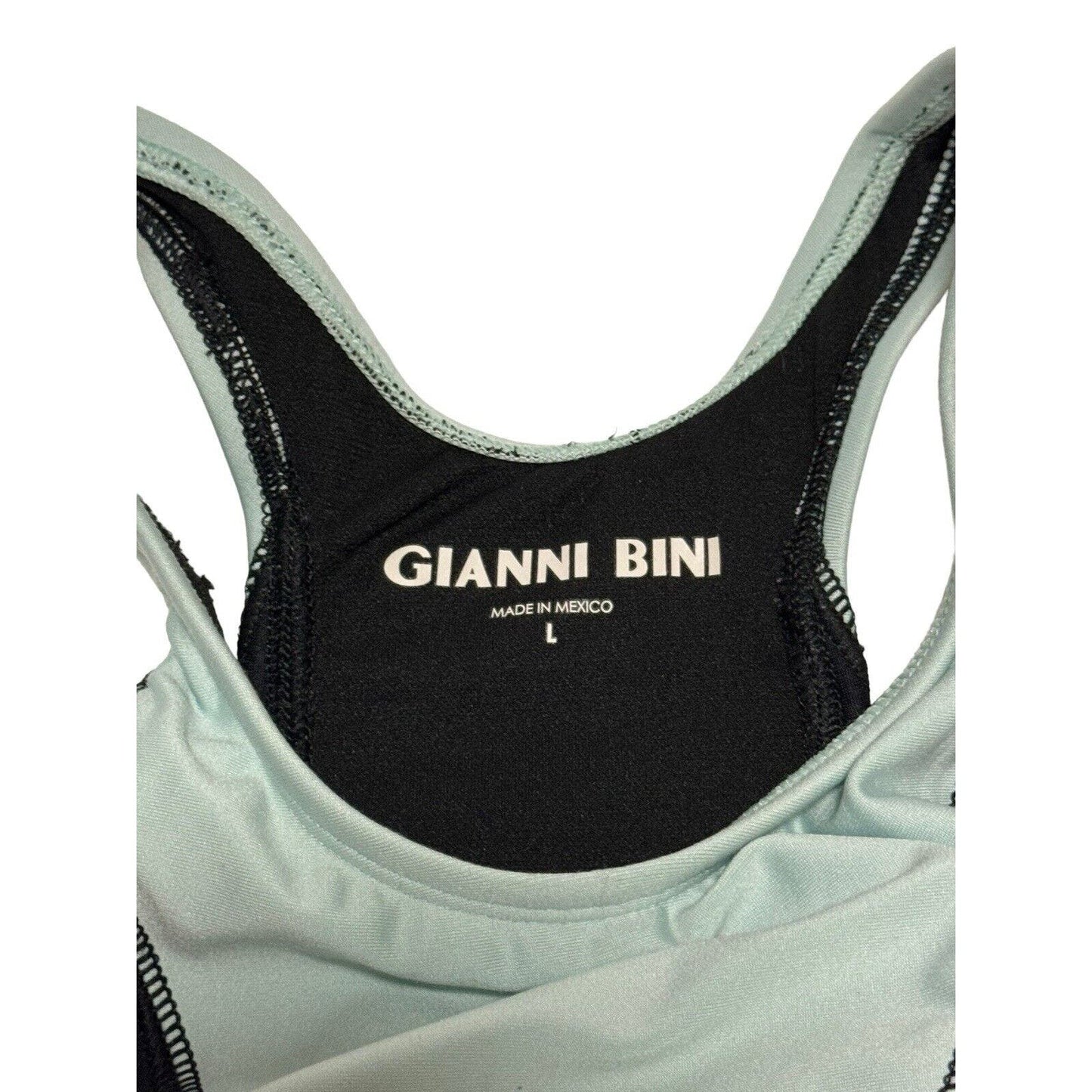 Gianni Bini Color block Colorful Padded Sports Bra Size L Large