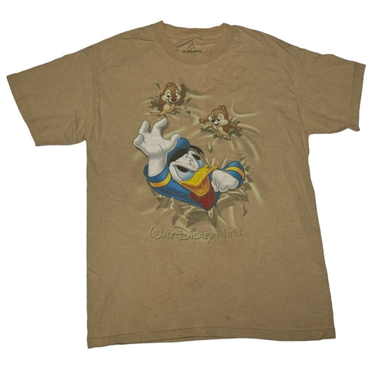 Vintage Walt Disney Donald Duck Chip n Dale Double Sided T Shirt Small