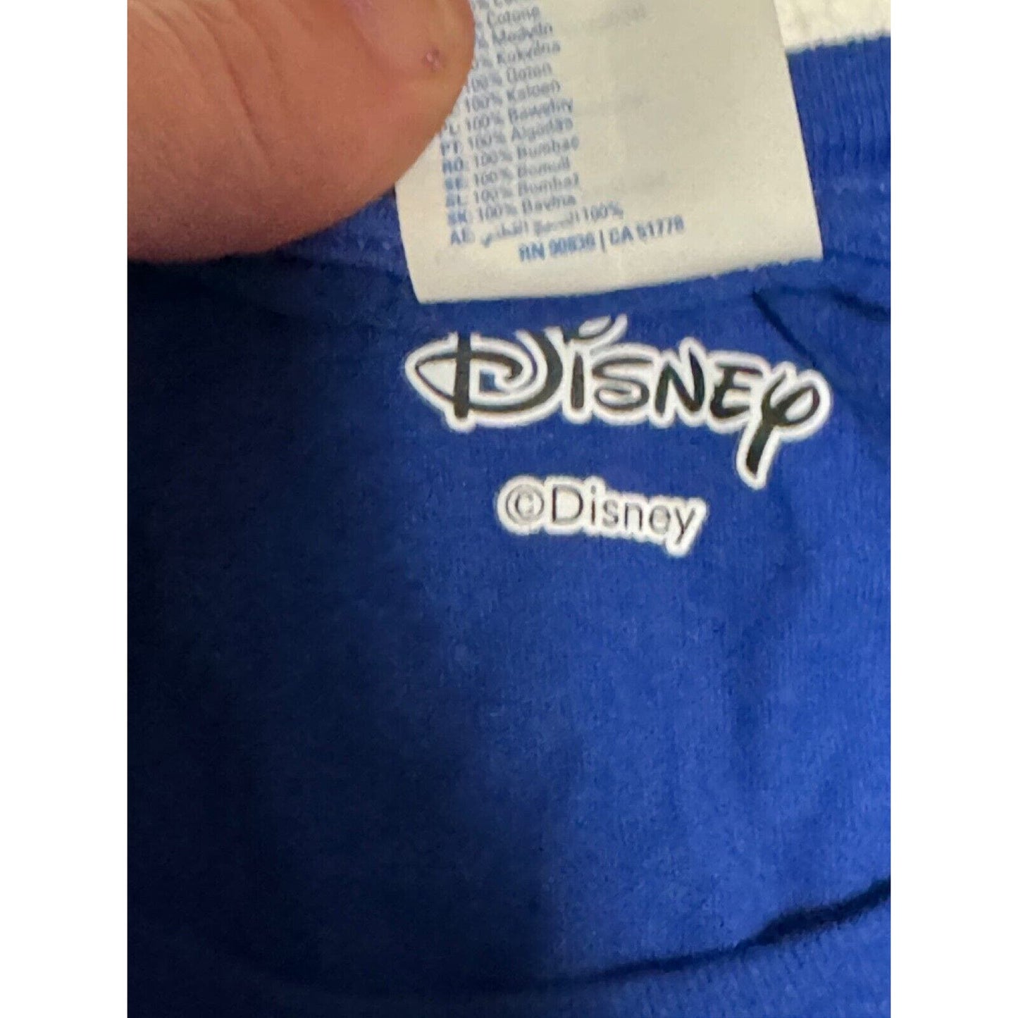 Disney Beauty and the Beast Beast Coat T-Shirt Mens Size XL Blue