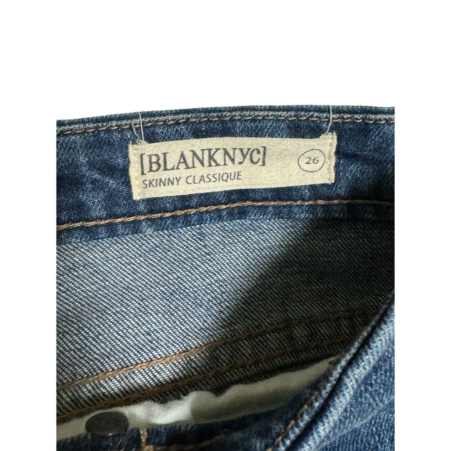 Blank NYC Skinny Classique Medium Wash Denim Jeans Size 26