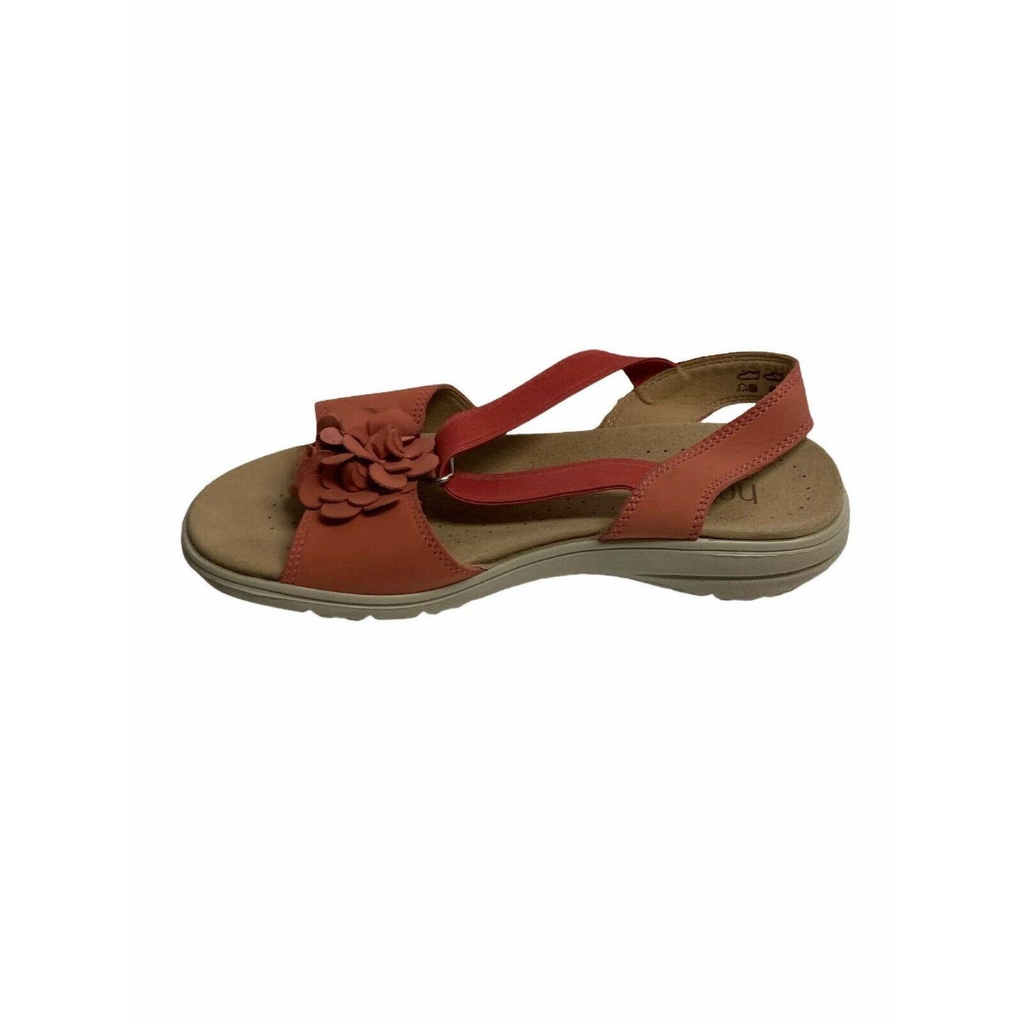 Hotter Comfort Concepts Hannah Open Toe Sandals Pink Size 8 Nubuck Slip On