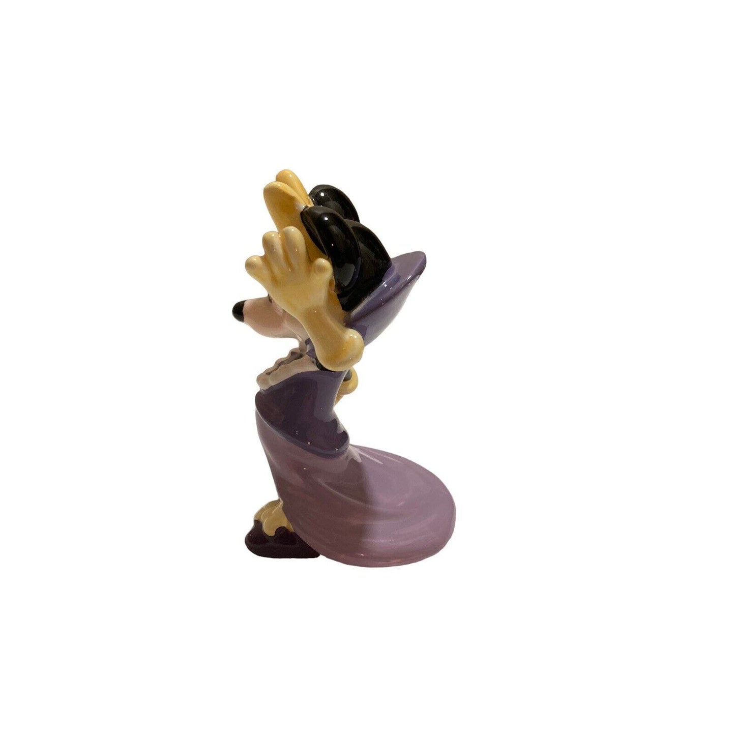 Disney Minnie Mouse Purple Dress Ceramic Porcelain Figurine 4” Made In Japan