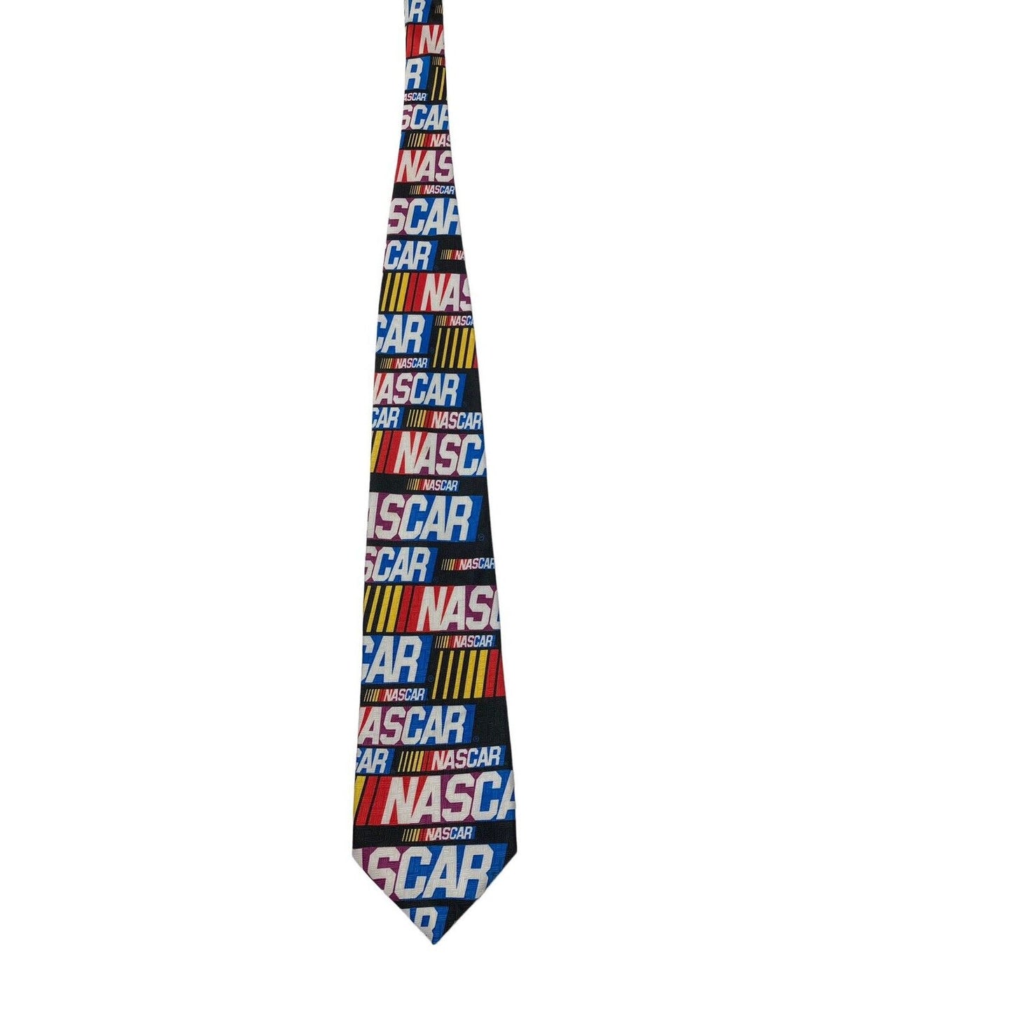 Ralph Marlin Nascar Logo Repeat Vintage Novelty Necktie Polyester