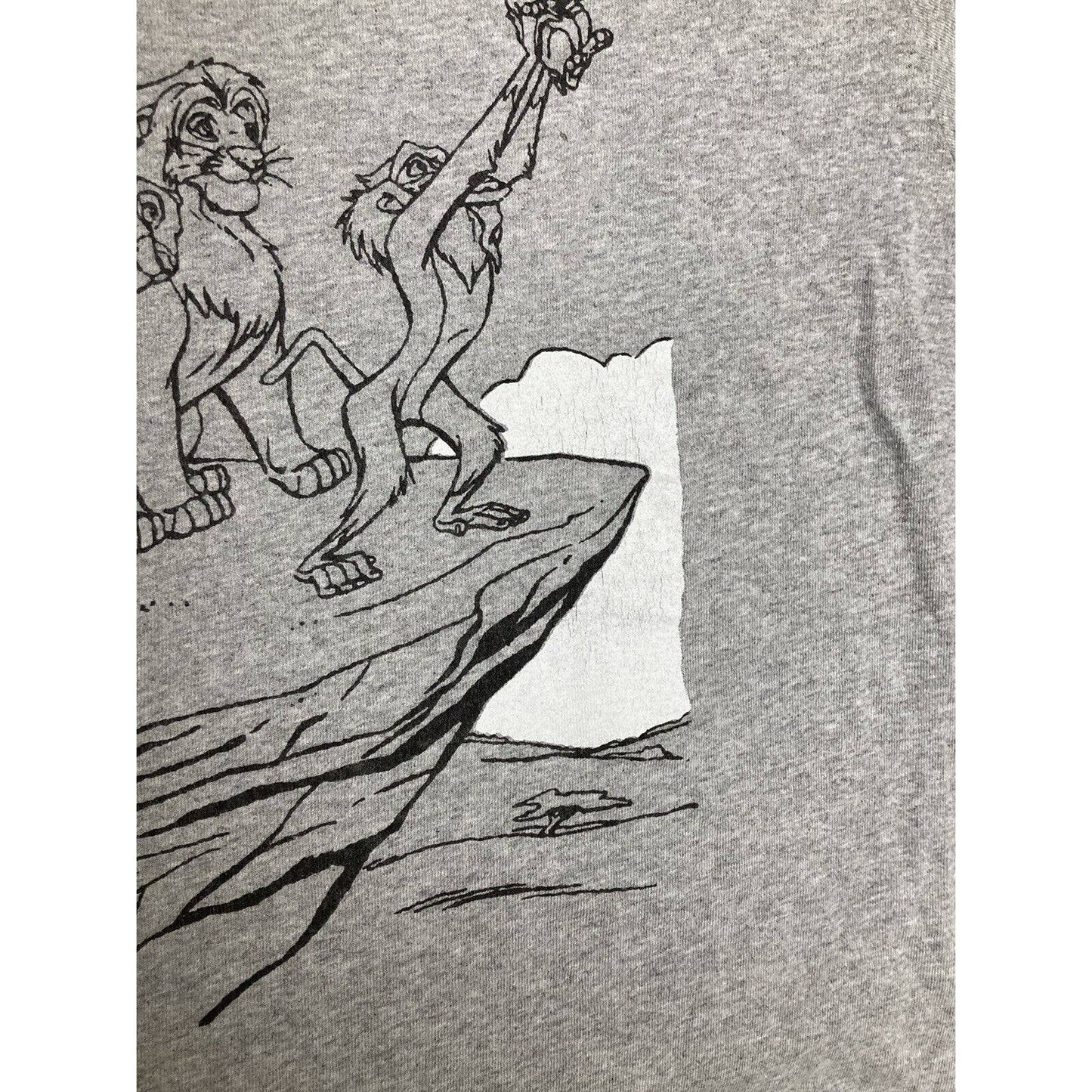 Disney The Lion King T-Shirt Men's Large L Short Sleeve Graphic Gray