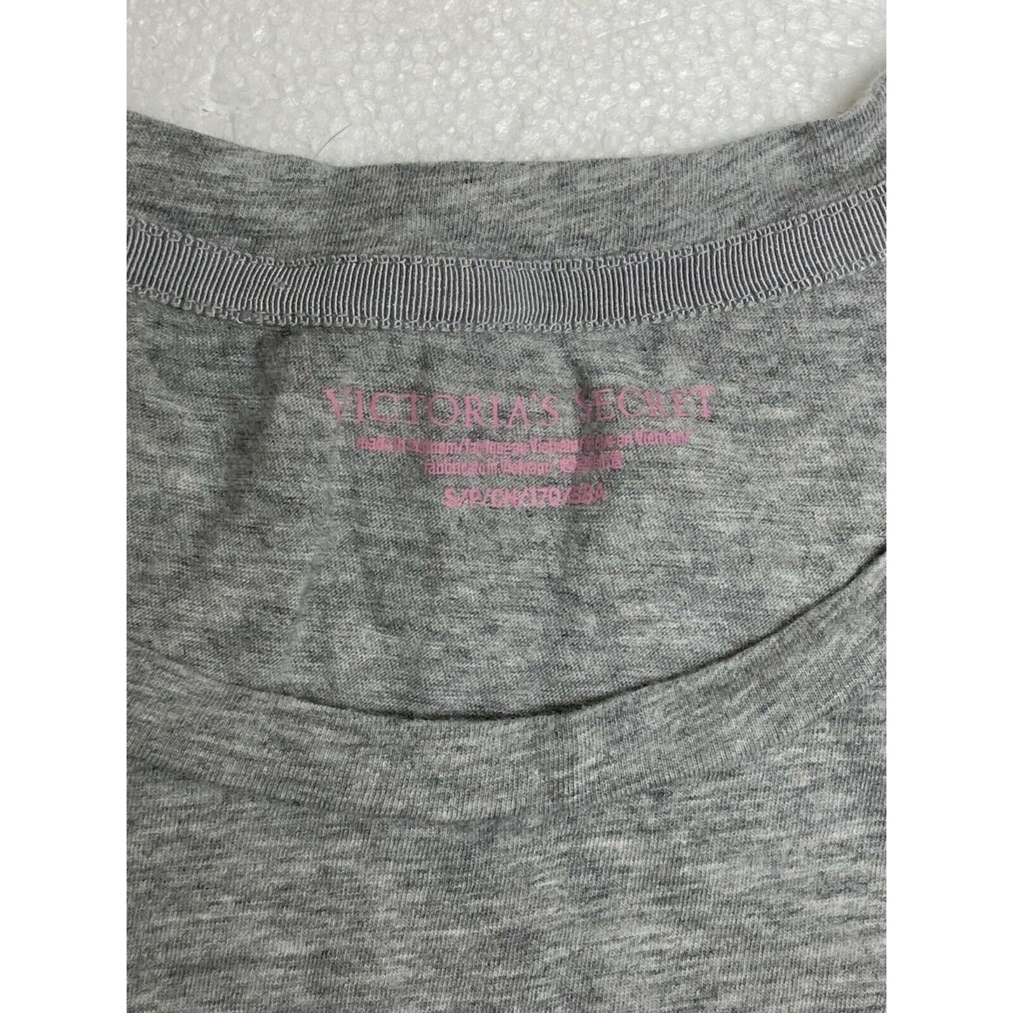 Victoria’s Secret Glitter Logo Sleep Shirt Size S Small Nightshirt Pajama