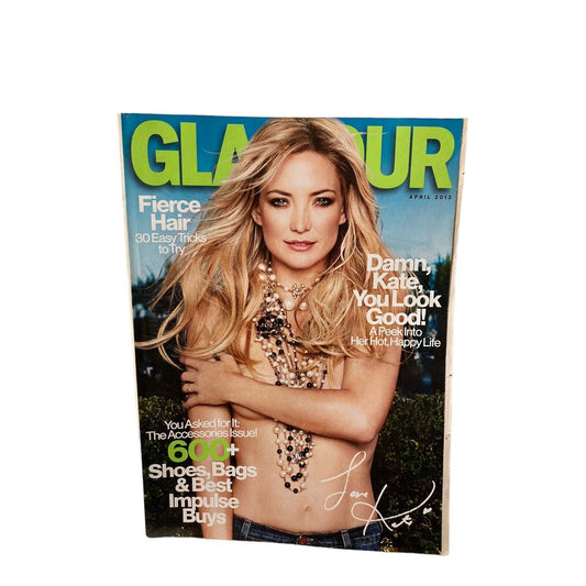 April 2013 Glamour Magazine, Kate Hudson Cover, Accessories Issue!