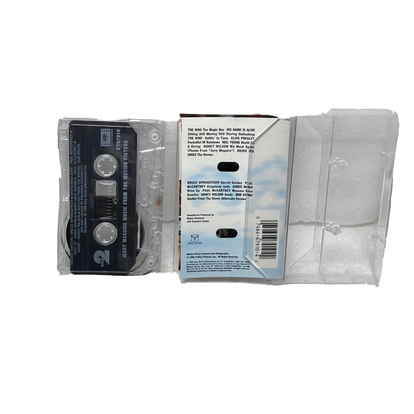 Jerry Mcguire Motion Picture Soundtrack Cassette Tape Vintage Springsteen