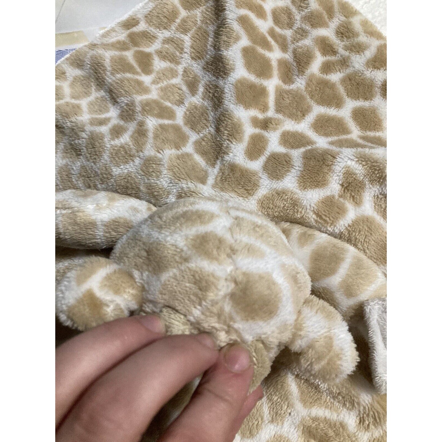 Carter's Giraffe Plush Animal Snuggler Lovey Security Blanket Pacifier Holder