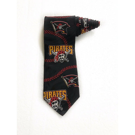 RM Sport Ralph Marlin MLB Pittsburg Pirates Logo Vintage Novelty Tie Necktie