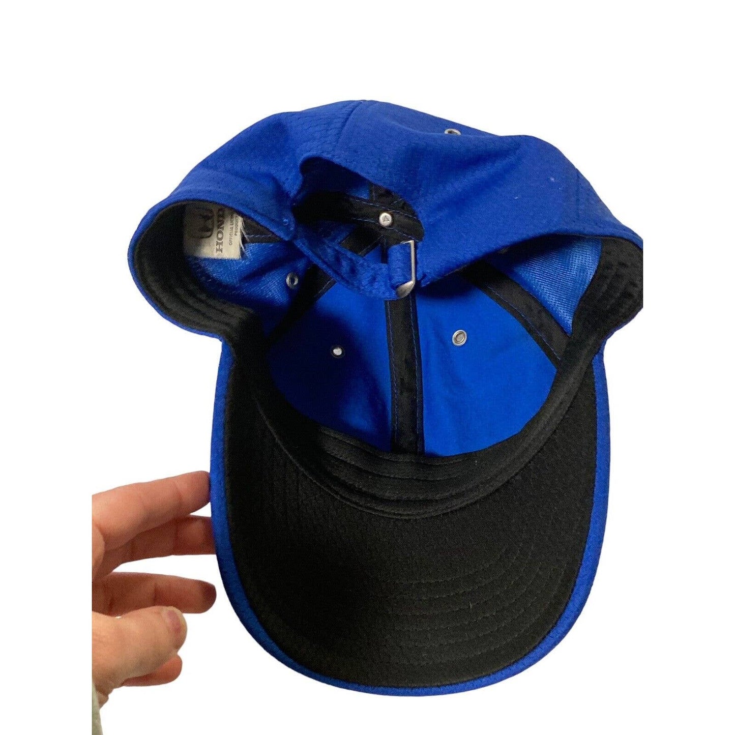 Honda Official Licensed Blue Embroidered Logo Adjustable Baseball Hat Cap Blue