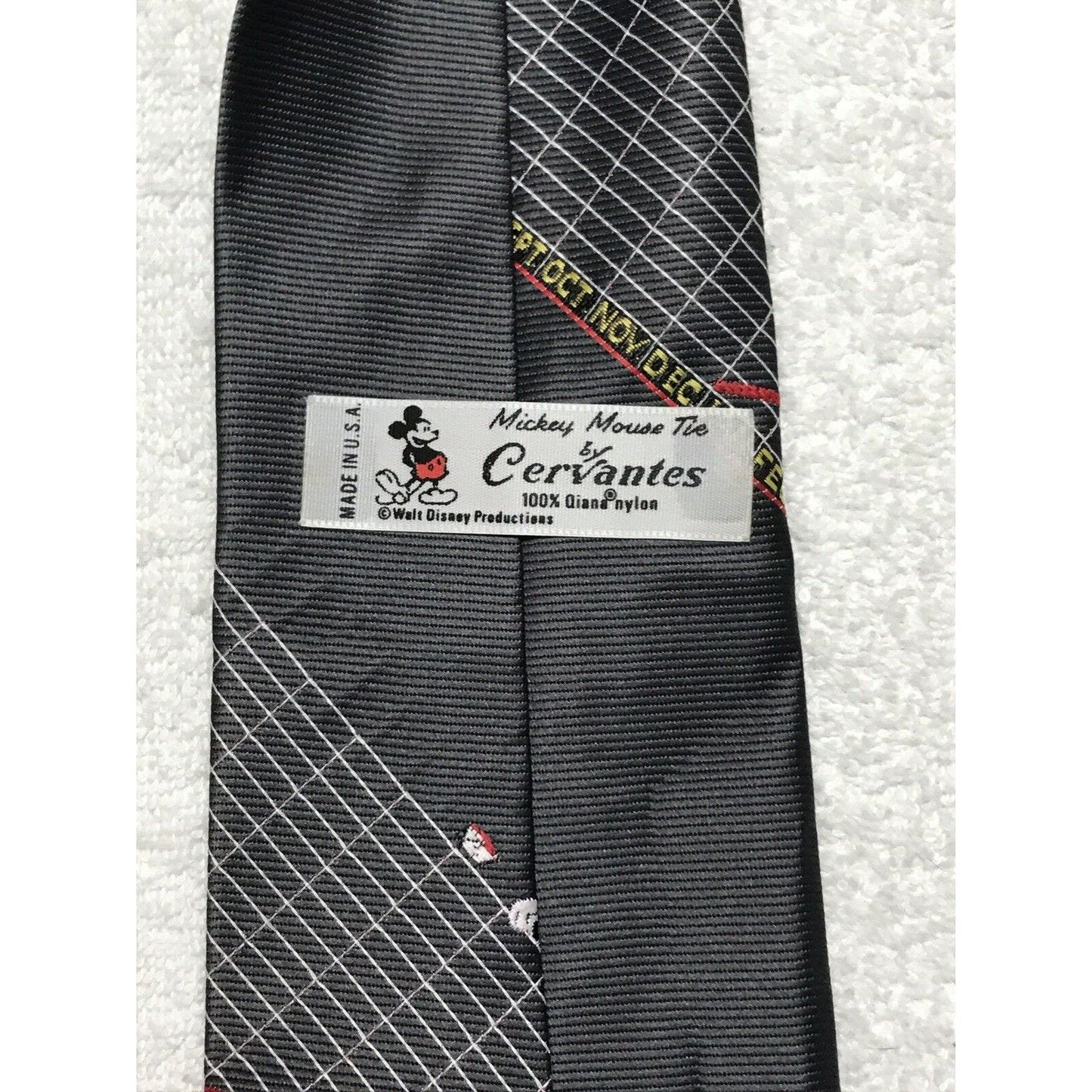 Disney Mickey Mouse Ties By Cervantes Graph Chart Necktie Tie 100% Nylon
