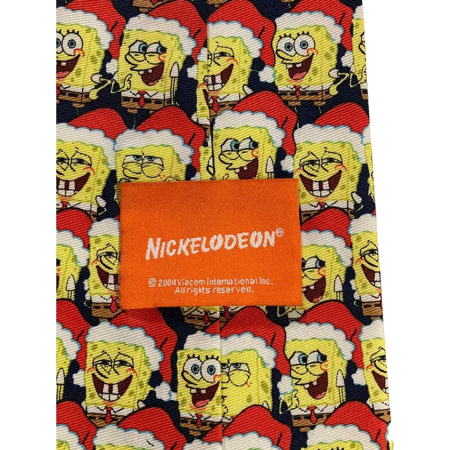 Nickelodeon SpongeBob SquarePants Christmas 2004 Novelty Necktie Cartoon