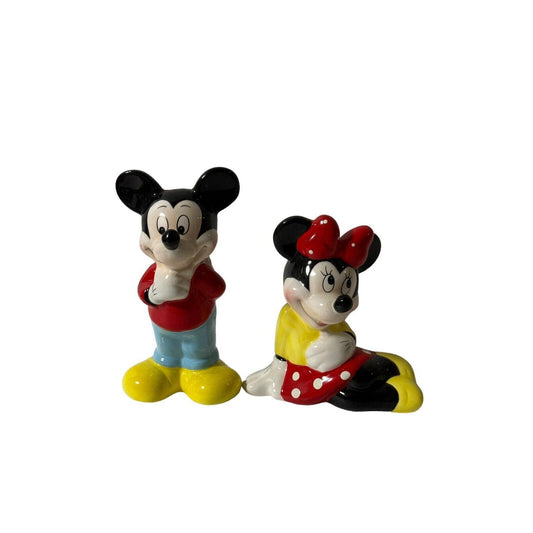 Disney Mickey & Minnie in Love Ceramic Salt & Pepper Shakers New England Society