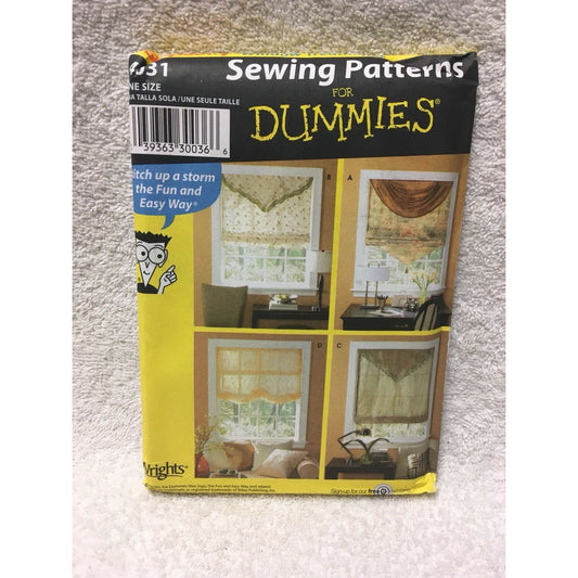 Simplicity 4031 Window Treatments Sewing Patterns For Dummies 2006
